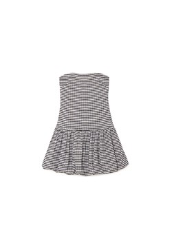 Cropp - Czarno-biała sukienka mini w kratę - czarny ze sklepu Cropp w kategorii Sukienki - zdjęcie 180429837