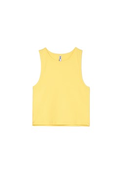 Cropp - Żółty tank top - żółty ze sklepu Cropp w kategorii Bluzki damskie - zdjęcie 180429945
