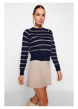 trendyol Sweter w kolorze granatowo-beżowym ze sklepu Limango Polska w kategorii Swetry damskie - zdjęcie 180431667