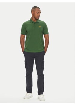 Aeronautica Militare Polo 251PO1308P82 Zielony Regular Fit ze sklepu MODIVO w kategorii T-shirty męskie - zdjęcie 180433695