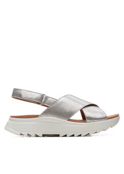 Clarks Sandały DashLite Wish 26171951 Srebrny ze sklepu MODIVO w kategorii Sandały damskie - zdjęcie 180434316