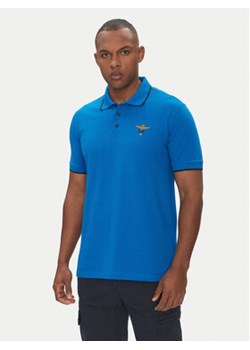 Aeronautica Militare Polo 251PO1308P82 Niebieski Regular Fit ze sklepu MODIVO w kategorii T-shirty męskie - zdjęcie 180434947