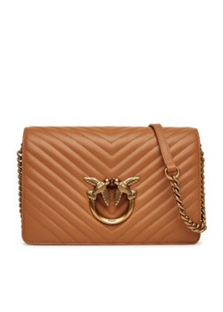 PINKO Torebka Love Click Classic PE 25 PLTT 100063 A0GK Brązowy ze sklepu MODIVO w kategorii Listonoszki - zdjęcie 180435036