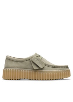 Clarks Półbuty Torhill Bee 26181190 Zielony ze sklepu MODIVO w kategorii Półbuty damskie - zdjęcie 180435235