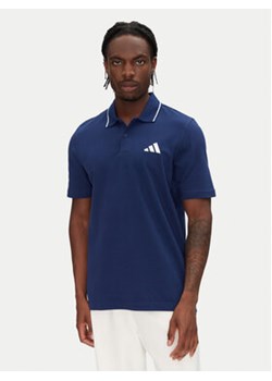 adidas Polo Essentials Small Logo JE9021 Granatowy Regular Fit ze sklepu MODIVO w kategorii T-shirty męskie - zdjęcie 180435589
