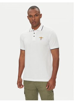 Aeronautica Militare Polo 251PO1308P82 Biały Regular Fit ze sklepu MODIVO w kategorii T-shirty męskie - zdjęcie 180435627
