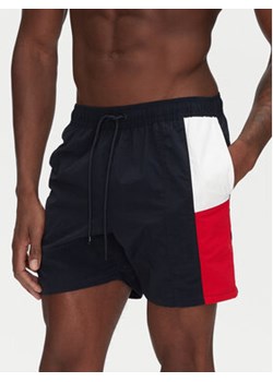 Tommy Hilfiger Szorty kąpielowe UM0UM03483 Granatowy Slim Fit ze sklepu MODIVO w kategorii Kąpielówki - zdjęcie 180436086