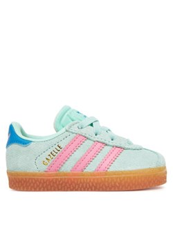 adidas Sneakersy Gazelle Comfort Closure JP7135 Zielony ze sklepu MODIVO w kategorii Buty sportowe dziecięce - zdjęcie 180436106