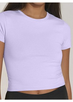 Sinsay - Koszulka crop top - fioletowy ze sklepu Sinsay w kategorii Bluzki damskie - zdjęcie 180437017