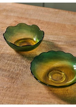 Sinsay - Ryflowane salaterki 2 pack - zielony ze sklepu Sinsay w kategorii Miski - zdjęcie 180437025