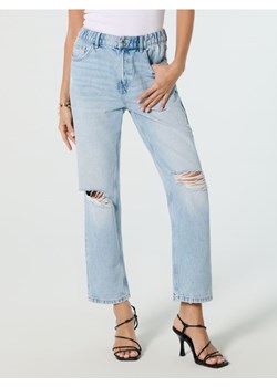 Sinsay - Jeansy mom fit z przetarciami - niebieski ze sklepu Sinsay w kategorii Jeansy damskie - zdjęcie 180437799