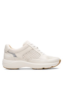 Sneakersy Clarks Tivoli Walk 26181361 Biały ze sklepu eobuwie.pl w kategorii Buty sportowe damskie - zdjęcie 180437825