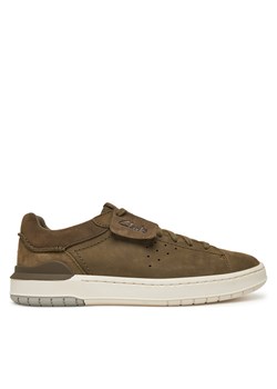 Sneakersy Clarks Courtlite2 Run 26181324 Khaki ze sklepu eobuwie.pl w kategorii Buty sportowe męskie - zdjęcie 180437936