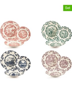 Trendy Kitchen by EXCÉLSA 12-częściowy zestaw talerzy &quot;Voyages&quot; w różnych kolorach ze sklepu Limango Polska w kategorii Zastawa stołowa - zdjęcie 180439267
