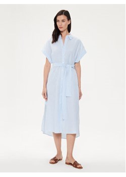 United Colors Of Benetton Sukienka koszulowa 4QL3DV08R Błękitny Regular Fit ze sklepu MODIVO w kategorii Sukienki - zdjęcie 180440368