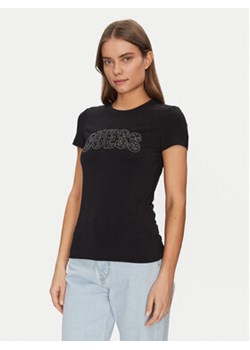 Guess T-Shirt W5GI04 J1314 Czarny Slim Fit ze sklepu MODIVO w kategorii Bluzki damskie - zdjęcie 180440638