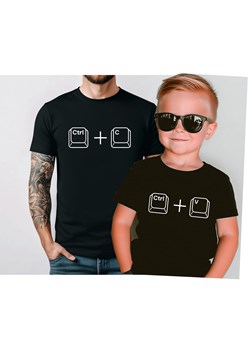 Zestaw koszulek dla taty i syna ctrl+c ctrl+v ze sklepu Time For Fashion w kategorii T-shirty męskie - zdjęcie 180441208
