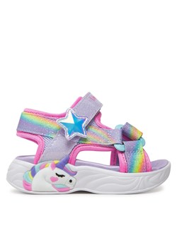 Sandały Skechers Unicorn Dreams Sandal-Dreamy Unicorns 303107N/LVMT Fioletowy ze sklepu eobuwie.pl w kategorii Sandały dziecięce - zdjęcie 180441498