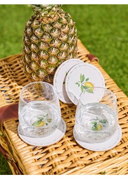 Sinsay - Podkładka pod kubek z motywem cytryny 4 pack - wielobarwny ze sklepu Sinsay w kategorii Kubki - zdjęcie 180441659