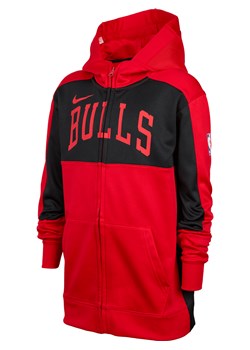 Bluza z kapturem i zamkiem na całej długości dla dużych dzieci Nike Dri-FIT NBA Chicago Bulls Showtime - Czerwony ze sklepu Nike poland w kategorii Bluzy chłopięce - zdjęcie 180441827