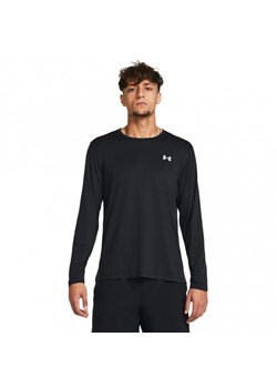 Męski longsleeve do biegania Under Armour UA Launch Longsleeve - czarny ze sklepu Sportstylestory.com w kategorii T-shirty męskie - zdjęcie 180442056