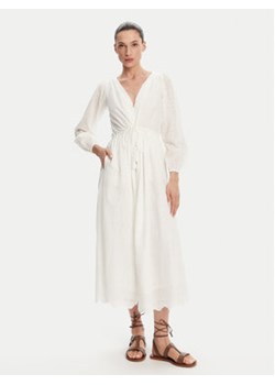 Pepe Jeans Sukienka letnia Deepty PL953693 Biały Regular Fit ze sklepu MODIVO w kategorii Sukienki - zdjęcie 180443047