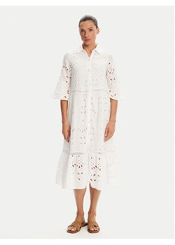 Iconique Sukienka koszulowa IC25-005 Biały Relaxed Fit ze sklepu MODIVO w kategorii Sukienki - zdjęcie 180445956
