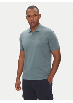 Napapijri Polo Elbas NP0A4GB4 Niebieski Regular Fit ze sklepu MODIVO w kategorii T-shirty męskie - zdjęcie 180445985