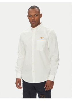 Aeronautica Militare Koszula 251CA1277CT3532 Biały Regular Fit ze sklepu MODIVO w kategorii Koszule męskie - zdjęcie 180446267