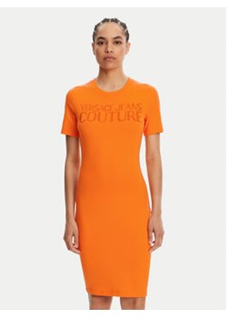 Versace Jeans Couture Sukienka codzienna 78HAOS04 Pomarańczowy Slim Fit ze sklepu MODIVO w kategorii Sukienki - zdjęcie 180446758