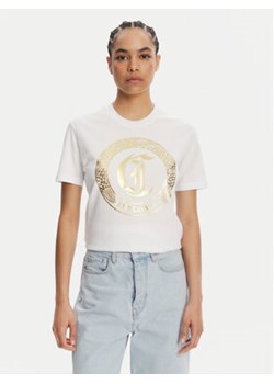 Just Cavalli T-Shirt 78PAHT01 Biały Regular Fit ze sklepu MODIVO w kategorii Bluzki damskie - zdjęcie 180446877