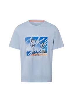 Jack & Jones Koszulka męska - JJColton Mężczyźni Bawełna jasnoniebieski nadruk ze sklepu vangraaf w kategorii T-shirty męskie - zdjęcie 180447187