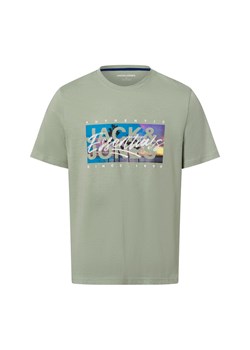 Jack & Jones Koszulka męska - JJColton Mężczyźni Bawełna seledynowy nadruk ze sklepu vangraaf w kategorii T-shirty męskie - zdjęcie 180447188