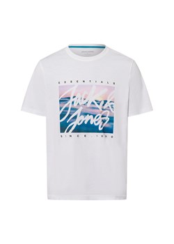 Jack & Jones Koszulka męska - JJColton Mężczyźni Bawełna biały nadruk ze sklepu vangraaf w kategorii T-shirty męskie - zdjęcie 180447189