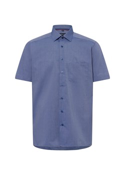 Andrew James Koszula męska - non-iron Mężczyźni Regular Fit Bawełna indygo marmurkowy ze sklepu vangraaf w kategorii Koszule męskie - zdjęcie 180447216