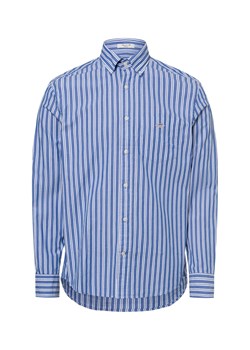 Gant Męska koszula casual Mężczyźni Regular Fit Bawełna niebieski w paski ze sklepu vangraaf w kategorii Koszule męskie - zdjęcie 180447225