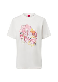 HUGO Koszulka damska - Vintage Tee_15 Kobiety Bawełna écru jednolity ze sklepu vangraaf w kategorii Bluzki damskie - zdjęcie 180447237