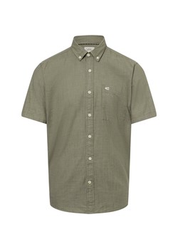 Camel Active Męska koszulka z krótkim rękawem Mężczyźni Regular Fit Bawełna khaki jednolity ze sklepu vangraaf w kategorii Koszule męskie - zdjęcie 180447255