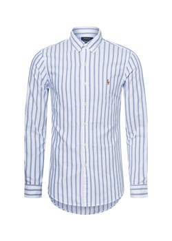 Polo Ralph Lauren Męska koszula casual Mężczyźni Slim Fit Bawełna niebieski w paski ze sklepu vangraaf w kategorii Koszule męskie - zdjęcie 180447338