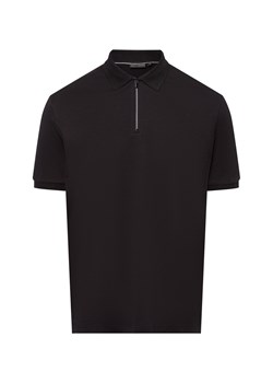 Finshley & Harding Męska koszulka polo Mężczyźni Bawełna czarny jednolity ze sklepu vangraaf w kategorii T-shirty męskie - zdjęcie 180447368