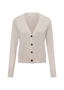 Marc O'Polo Damski kardigan z zawartością lnu Kobiety Bawełna beżowy jednolity ze sklepu vangraaf w kategorii Swetry damskie - zdjęcie 180447406