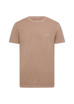 Gant Koszulka męska Mężczyźni Bawełna beżowy wypukły wzór tkaniny ze sklepu vangraaf w kategorii T-shirty męskie - zdjęcie 180447506