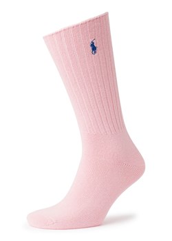 Polo Ralph Lauren Skarpety Mężczyźni Bawełna różowy jednolity ze sklepu vangraaf w kategorii Skarpetki męskie - zdjęcie 180447627