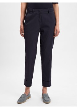 Cambio Damskie spodnie materiałowe - Krystal Kobiety granatowy jednolity ze sklepu vangraaf w kategorii Spodnie damskie - zdjęcie 180447635