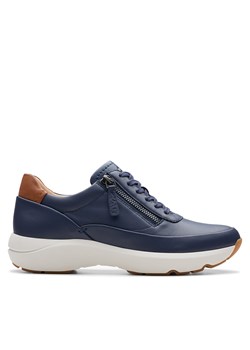 Sneakersy Clarks Tivoli Zip 26176649 Granatowy ze sklepu eobuwie.pl w kategorii Buty sportowe damskie - zdjęcie 180448439