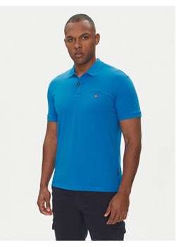 Napapijri Polo Elbas NP0A4GB4 Niebieski Regular Fit ze sklepu MODIVO w kategorii T-shirty męskie - zdjęcie 180448677