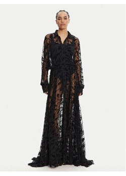 NORMA KAMALI Kimono ST4243BVA70556 Czarny Relaxed Fit ze sklepu MODIVO w kategorii Odzież plażowa - zdjęcie 180448777
