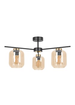 Lampa sufitowa z trzema kloszami beżowa P9-B21 ze sklepu Edinos.pl w kategorii Lampy sufitowe - zdjęcie 180449265
