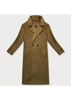 Damski płaszcz przejściowy oversize J Style beżowy (11Z8161) ze sklepu goodlookin.pl w kategorii Płaszcze damskie - zdjęcie 180449449