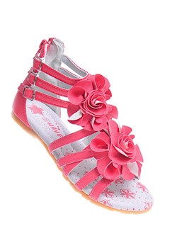 Wygodne sandały dziewczęce paseczki Watermelon /A2-3 11731 T192/ ze sklepu Pantofelek24.pl w kategorii Sandały dziecięce - zdjęcie 180449757